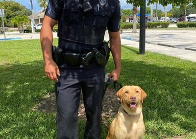 Officer Burga and K9 Sadie for Cats n Dogs