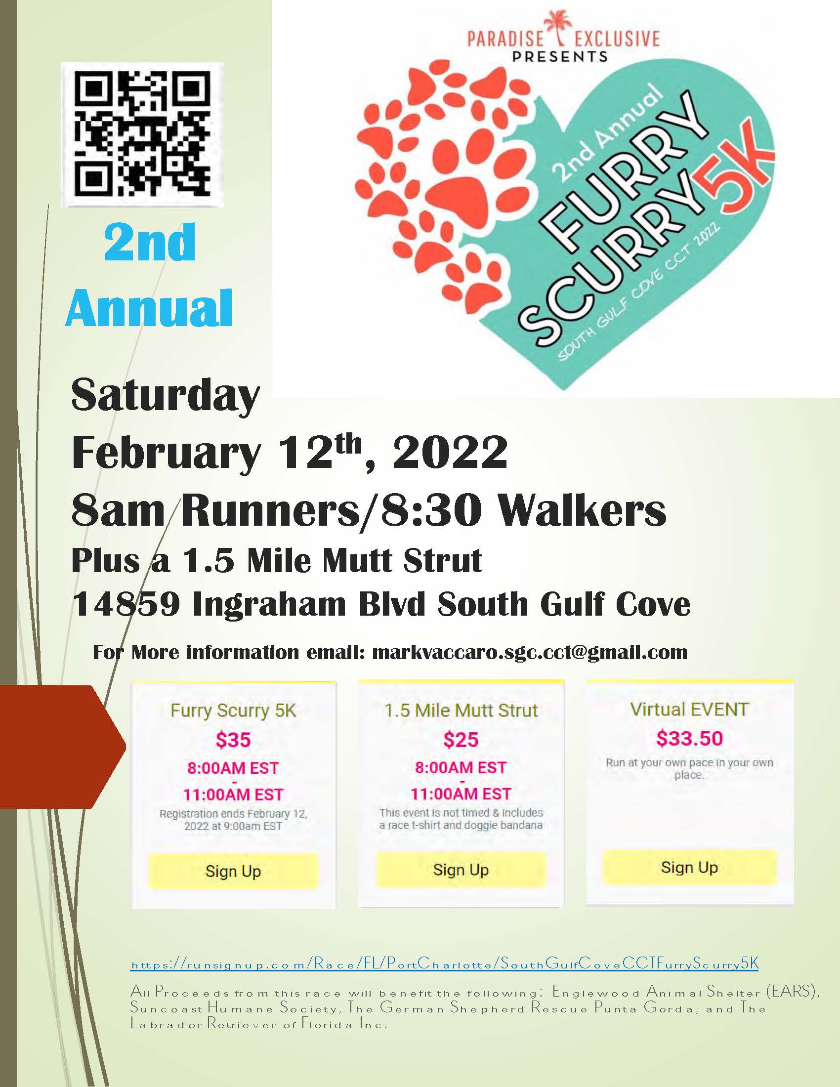 2nd Annual Furry Scurry 5k