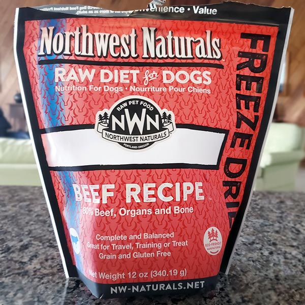 Northwest Naturals, freeze dried beef meal